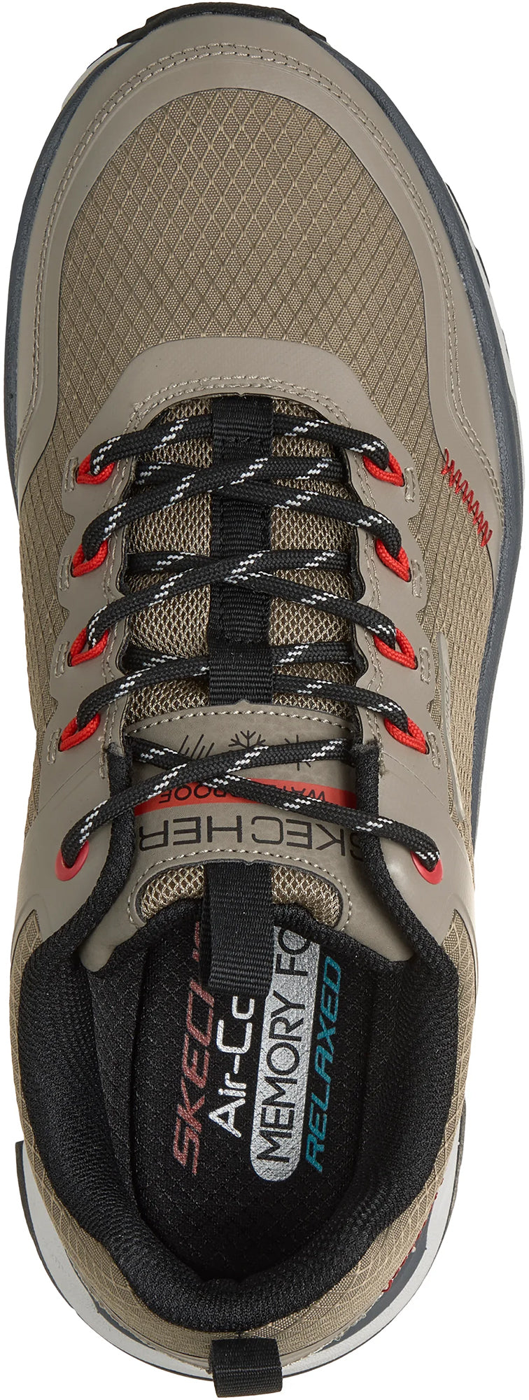 Skechers D'Lux Journey Slate Peak Waterproof Men's Walking Shoes - Green - View 4