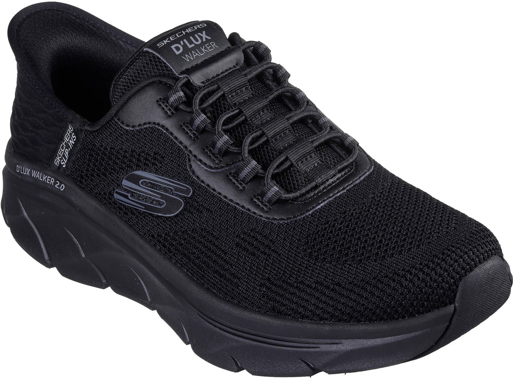Skechers D'Lux Walking 2.0 Rezinate Men's Walking Shoes - Black - View 5