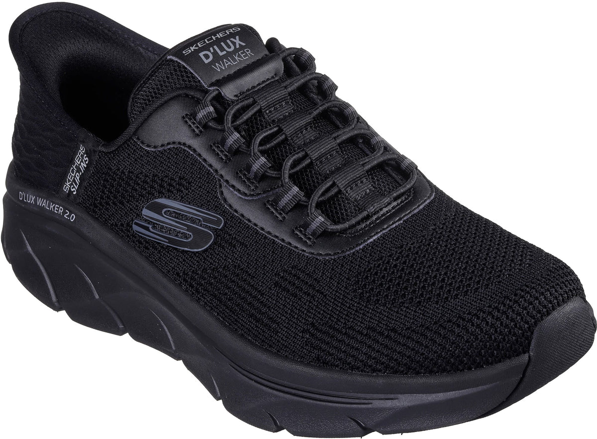 Skechers D'Lux Walking 2.0 Rezinate Men's Walking Shoes - Black - View 5