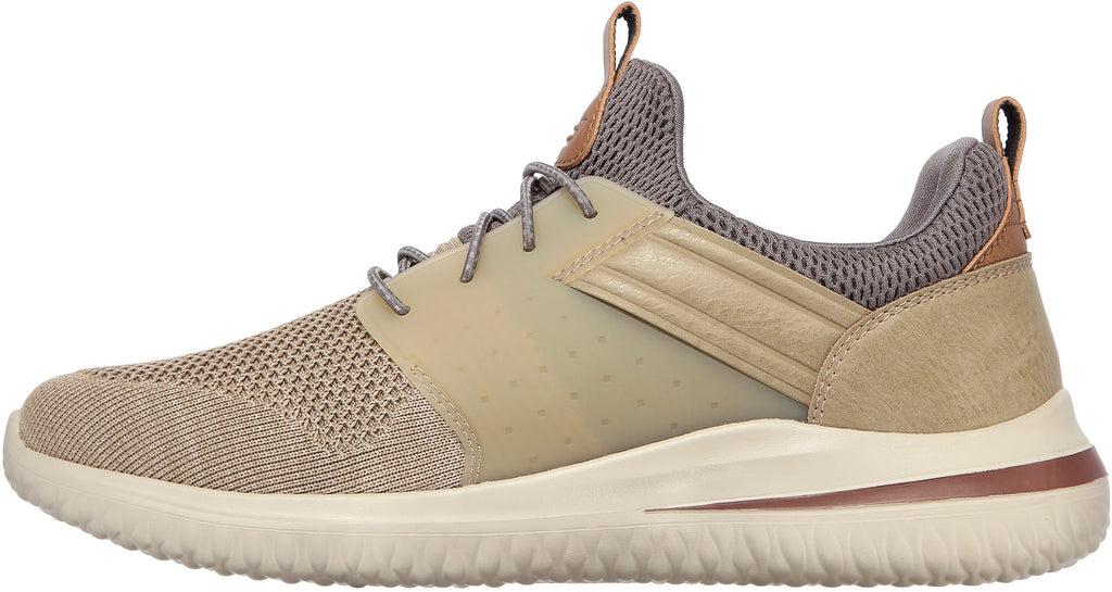 Skechers Delson 3.0 Cicada WIDE FIT Men's Shoes - Beige - View 3