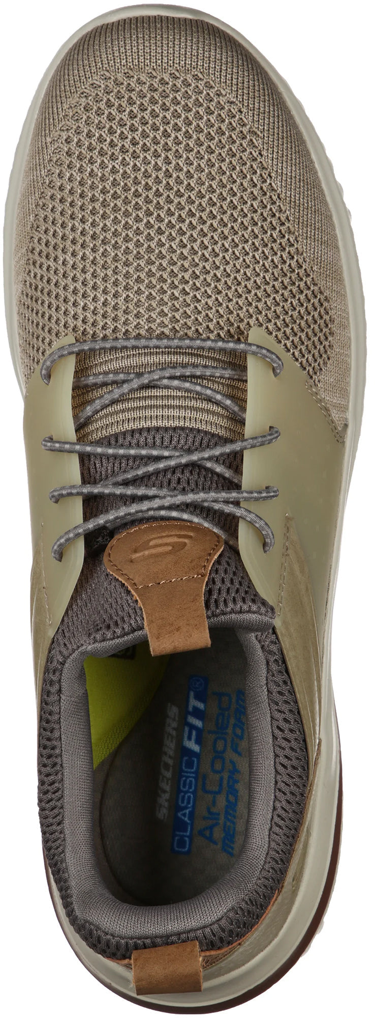 Skechers Delson 3.0 Cicada WIDE FIT Men's Shoes - Beige - View 4