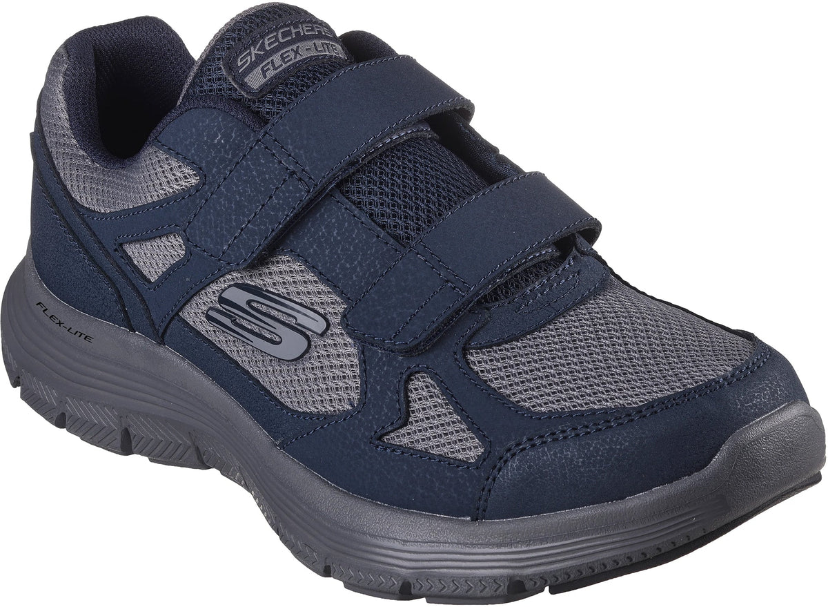 Skechers Flex GURN Velcro Men's Shoes - Blue - View 5