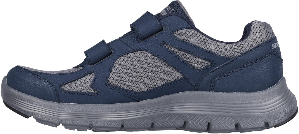 Skechers Flex GURN Velcro Men's Shoes - Blue - View 3