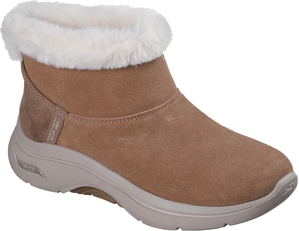Skechers GO WALK Cozy Stride Women's Boots - Brown - View 5