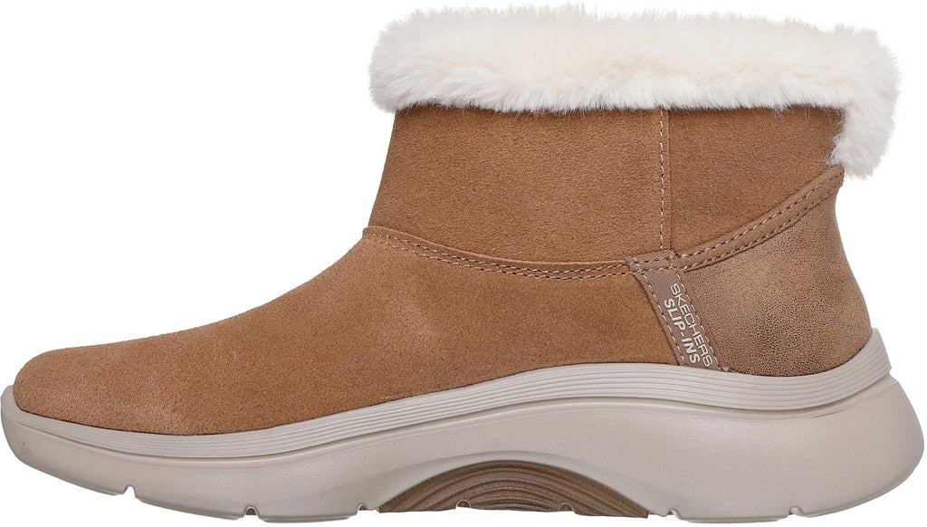 Skechers GO WALK Cozy Stride Women's Boots - Brown - View 3