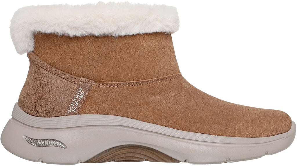 Skechers GO WALK Cozy Stride Women's Boots - Brown - View 1