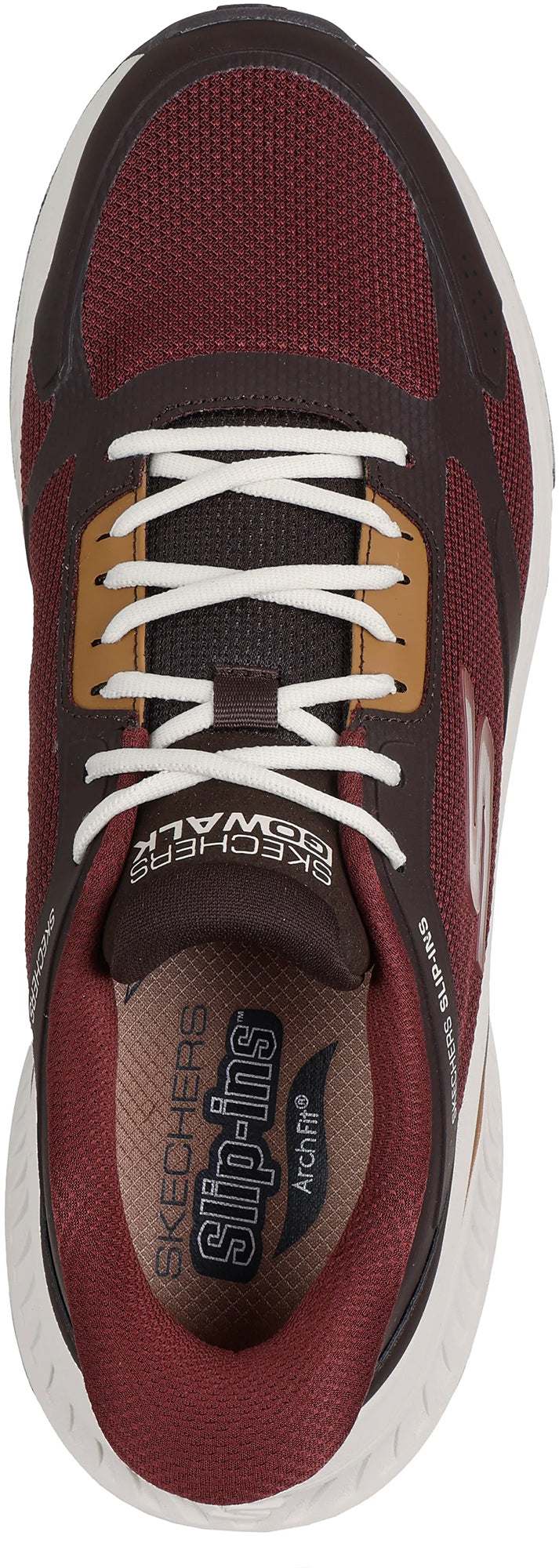 Skechers GO WALK Max Cushioning Jaylen Men's Walking Shoes - Red - View 4