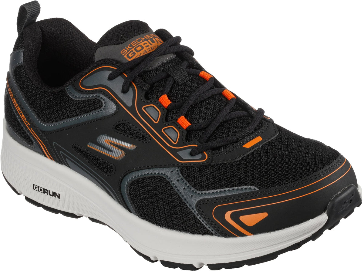 Skechers GoRun Consistent Men's Running Shoes - Black - View 5