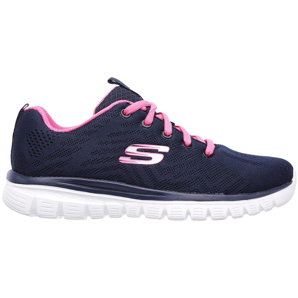 Skechers Graceful WIDE FIT Women's Training Shoes - Navy - View 1