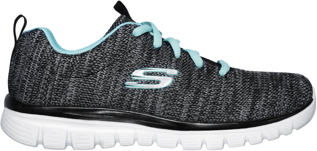Skechers Graceful Twisted Women's Training Shoes - Black - View 1