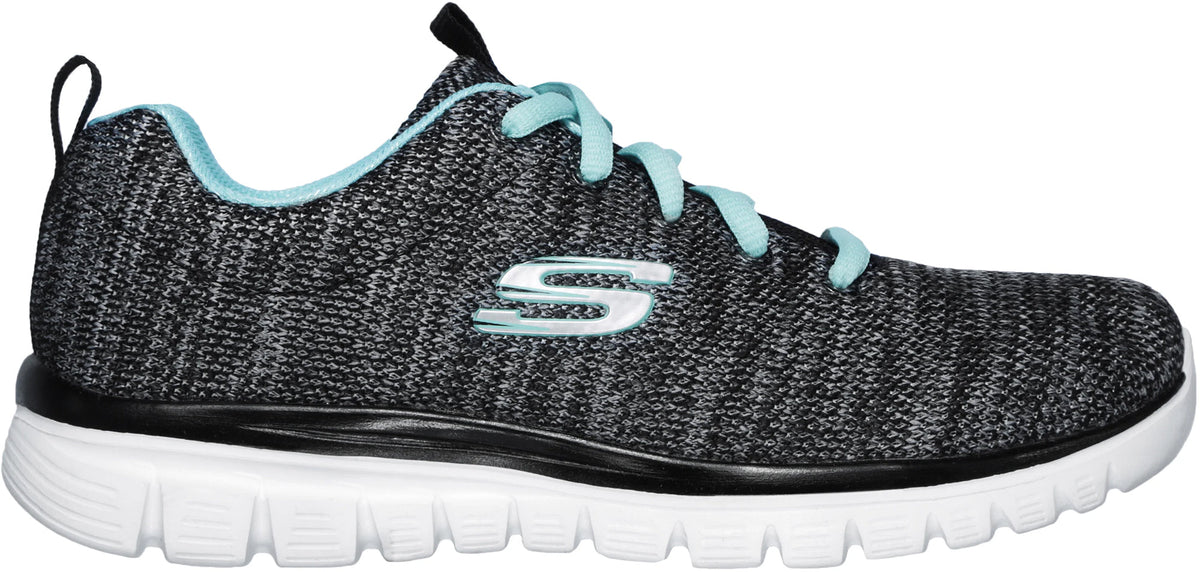 Skechers Graceful Twisted Women's Training Shoes - Black - View 1