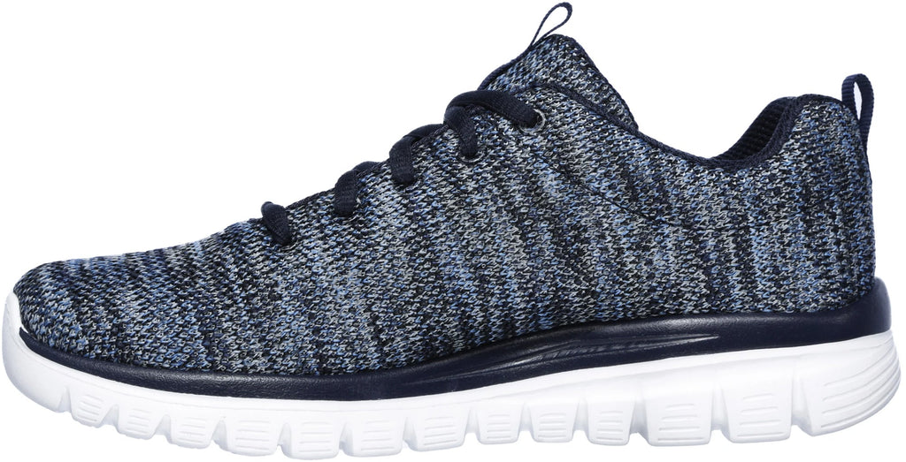 Skechers Graceful Twisted Women's Training Shoes - Blue - View 3