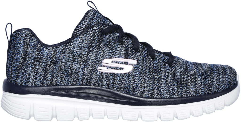 Skechers Graceful Twisted Women's Training Shoes - Blue - View 1
