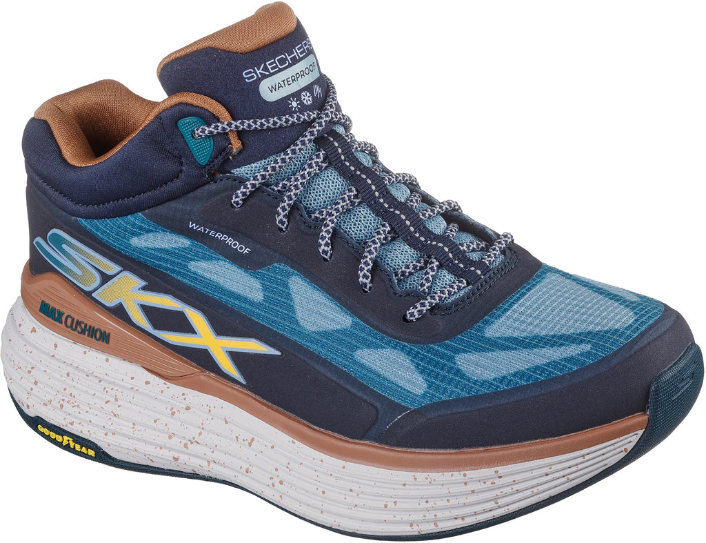 Skechers Max Cushioning Suspension Terrace Waterproof Women's Running Shoes - Blue - View 5