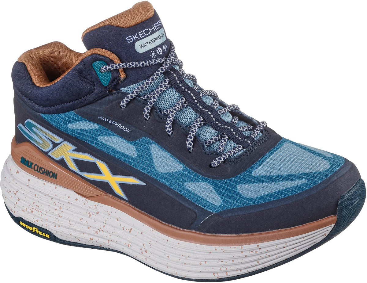 Skechers Max Cushioning Suspension Terrace Waterproof Women's Running Shoes - Blue - View 5