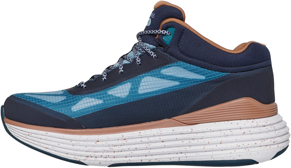 Skechers Max Cushioning Suspension Terrace Waterproof Women's Running Shoes - Blue - View 3