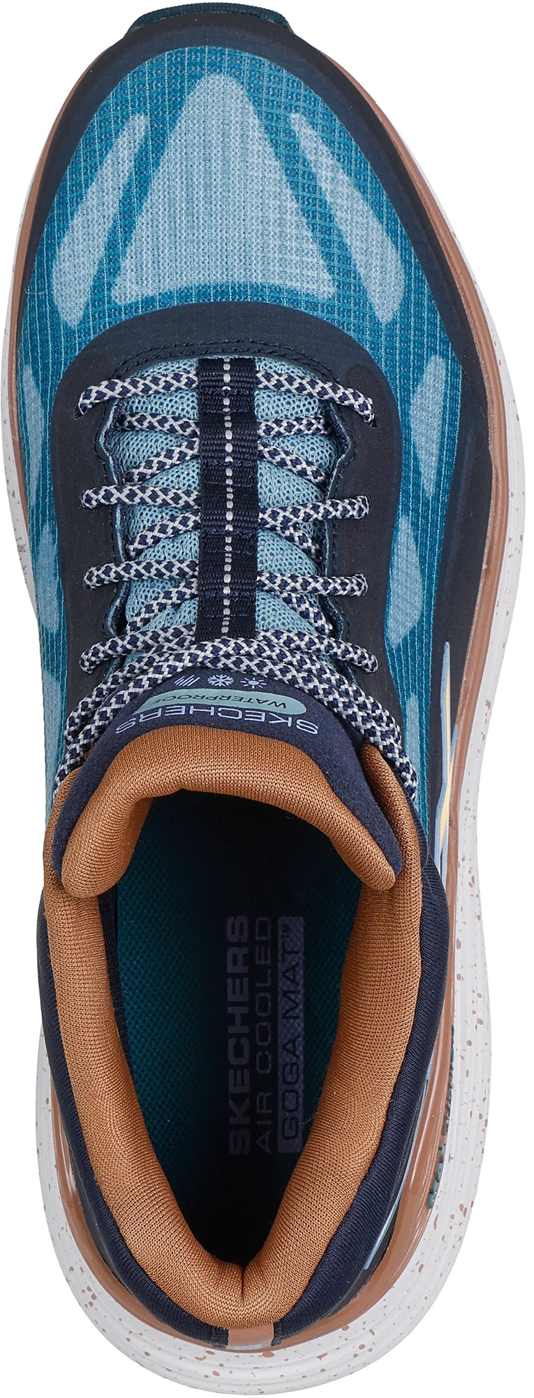 Skechers Max Cushioning Suspension Terrace Waterproof Women's Running Shoes - Blue - View 4