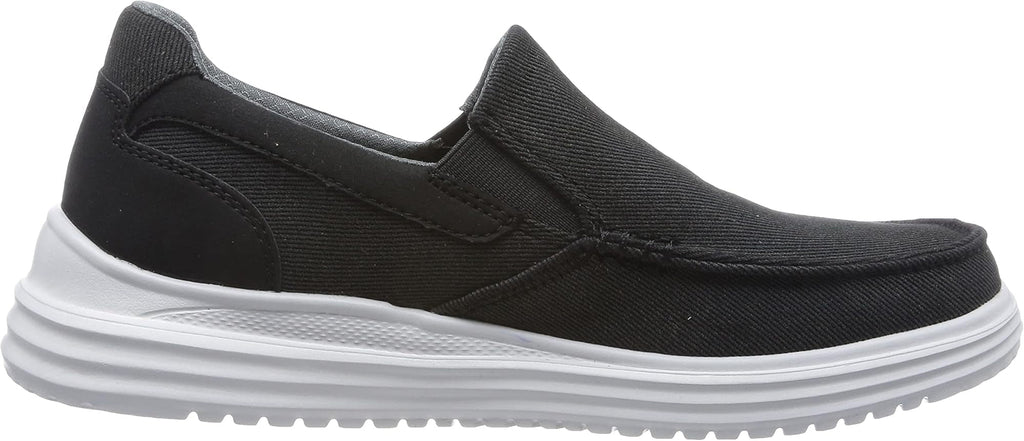 Skechers Proven Suttner Canvas Slip On Men's Walking Shoes - Black - View 3