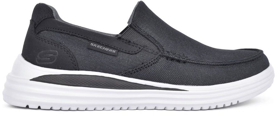 Skechers Proven Suttner Canvas Slip On Men's Walking Shoes - Black - View 1