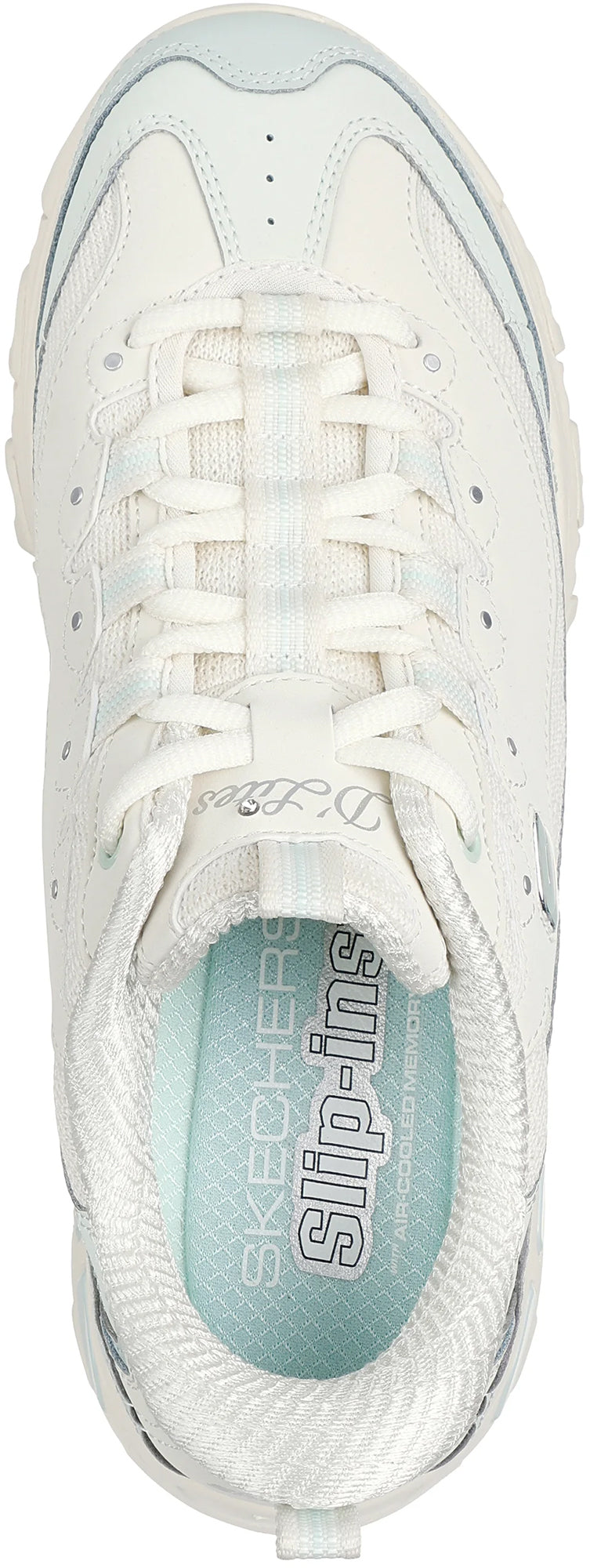 Skechers Sport D'Lites Smooth Nostalgia Women's Shoes - Cream - View 4