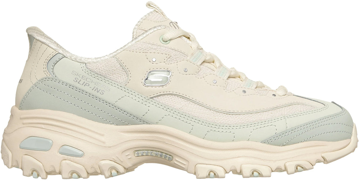 Skechers Sport D'Lites Smooth Nostalgia Women's Shoes - Cream - View 1