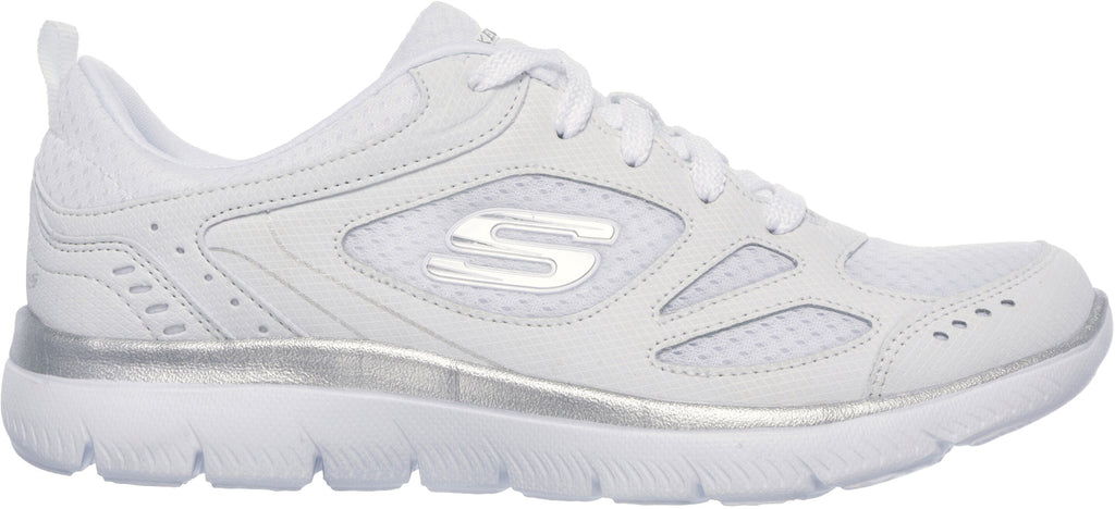 Skechers Summits Suited Women's Training Shoes - White - View 1