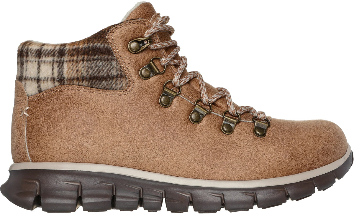 Skechers Synergy Plaid Mood Women's Walking Boots - Brown - View 1