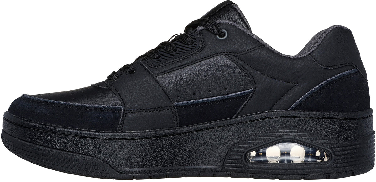 Skechers UNO Court Low Post Match Men's Shoes - Black - View 3