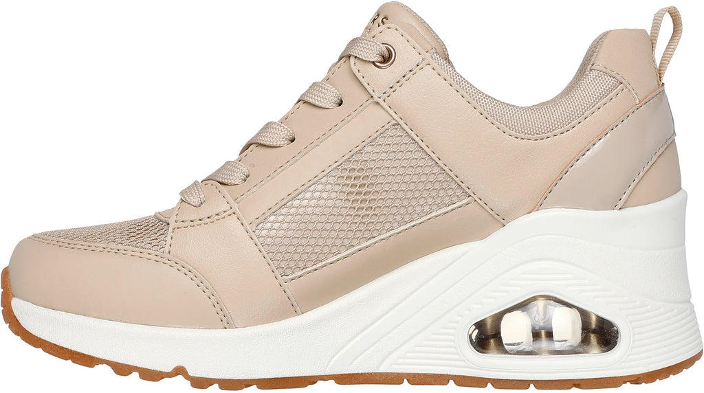 Skechers UNO Wedge Everything Nice Women's Shoes - Beige - View 3
