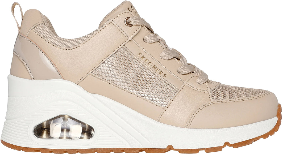 Skechers UNO Wedge Everything Nice Women's Shoes - Beige - View 1