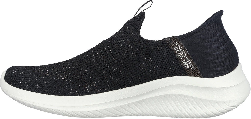 Skechers Ultra Flex 3.0 Glitter Me Women's Shoes - Black - View 3