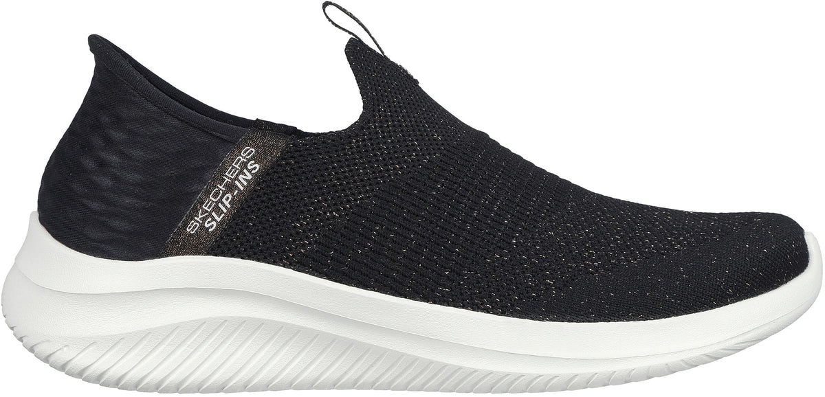 Skechers Ultra Flex 3.0 Glitter Me Women's Shoes - Black - View 1