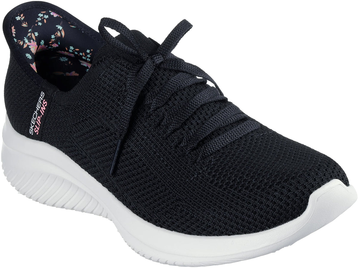 Skechers Ultra Flex 3.0 Morning Blossom Women's Shoes - Black - View 5