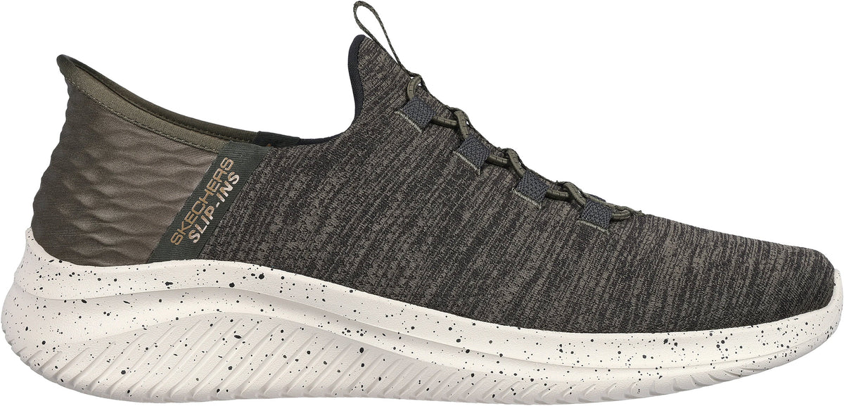 Skechers Ultra Flex 3.0 Right Away WIDE FIT Men's Shoes - Green - View 1