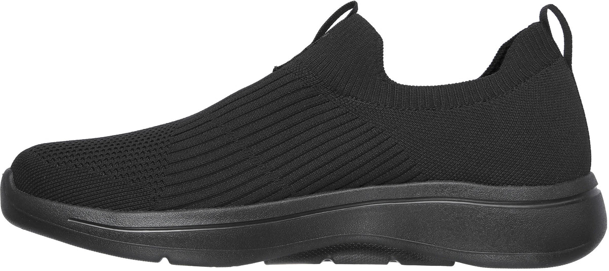 Skechers GO Walk Arch Fit Iconic EXTRA WIDE FIT Men's Walking Shoes - Black - View 3