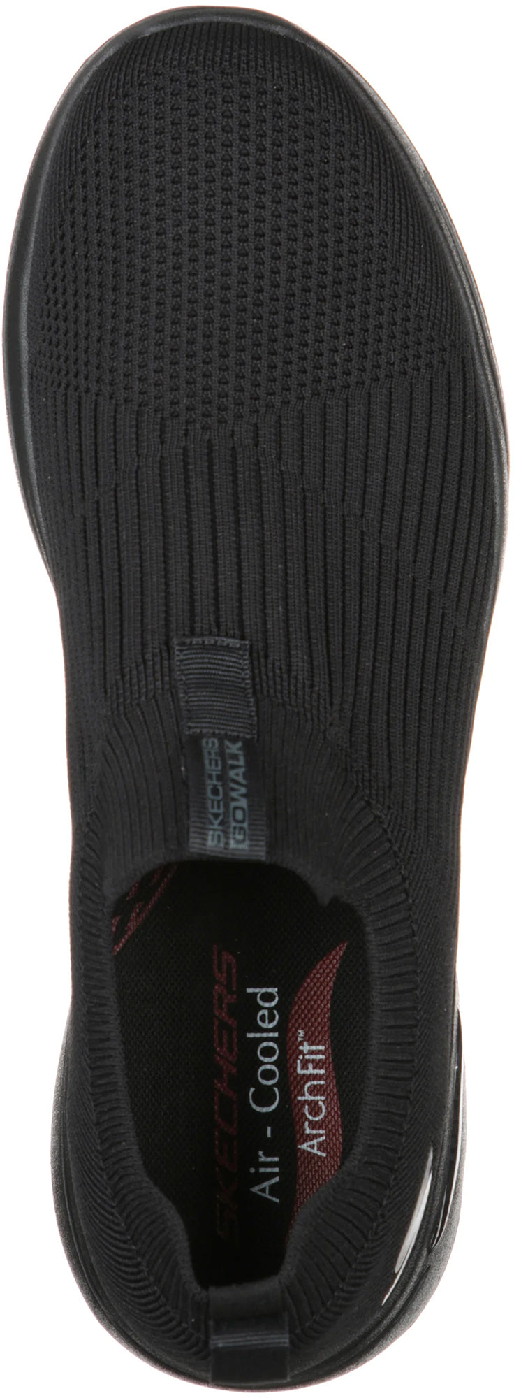 Skechers GO Walk Arch Fit Iconic EXTRA WIDE FIT Men's Walking Shoes - Black - View 4