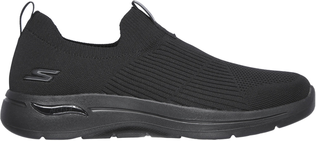 Skechers GO Walk Arch Fit Iconic EXTRA WIDE FIT Men's Walking Shoes - Black - View 1