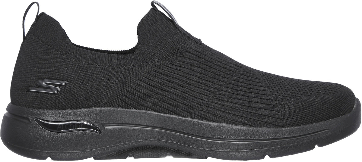 Skechers GO Walk Arch Fit Iconic EXTRA WIDE FIT Men's Walking Shoes - Black - View 1