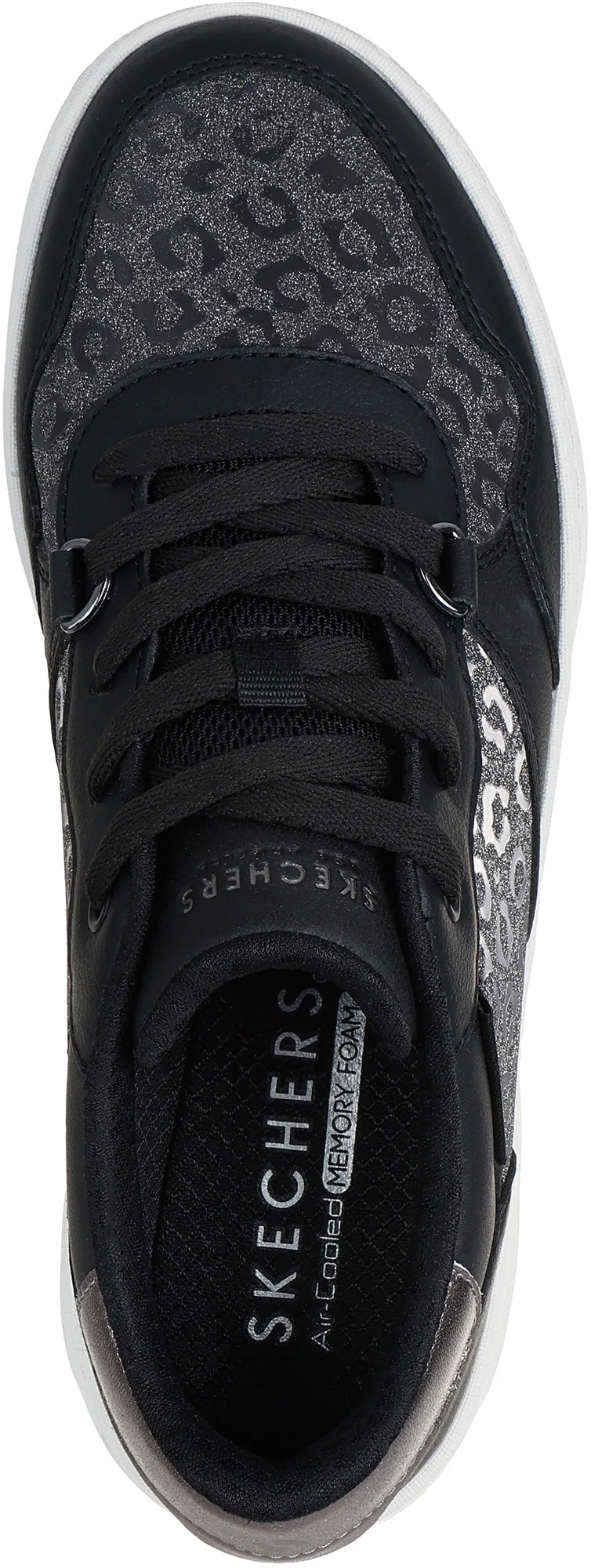 Skechers UNO CTL Subtle Shimmer Women's Shoes - Black - View 4