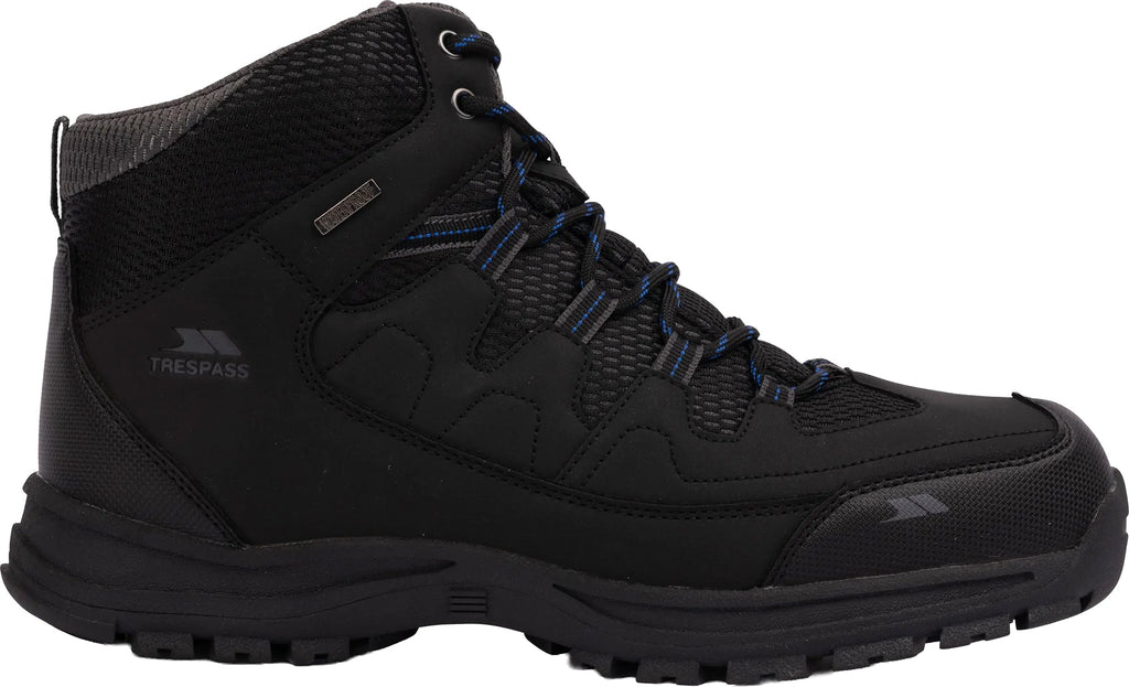 Trespass Finley Mid Waterproof Men's Walking Boots - Black - View 1