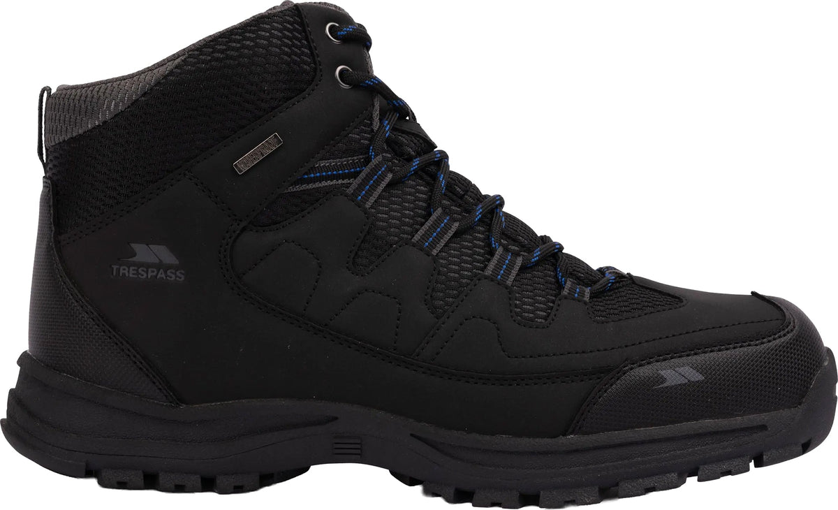 Trespass Finley Mid Waterproof Men's Walking Boots - Black - View 1