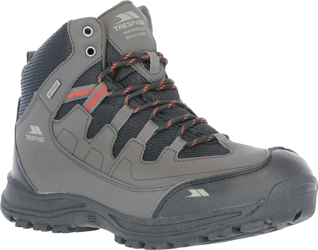 Trespass Finley Mid Waterproof Men's Walking Boots - Grey - View 5