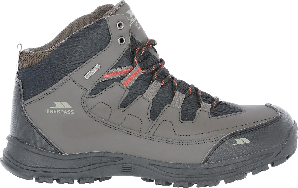 Trespass Finley Mid Waterproof Men's Walking Boots - Grey - View 1