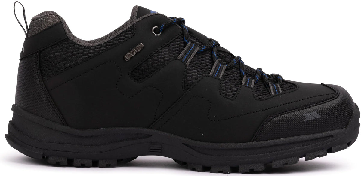 Trespass Finley Waterproof Men's Walking Shoes - Black - View 1