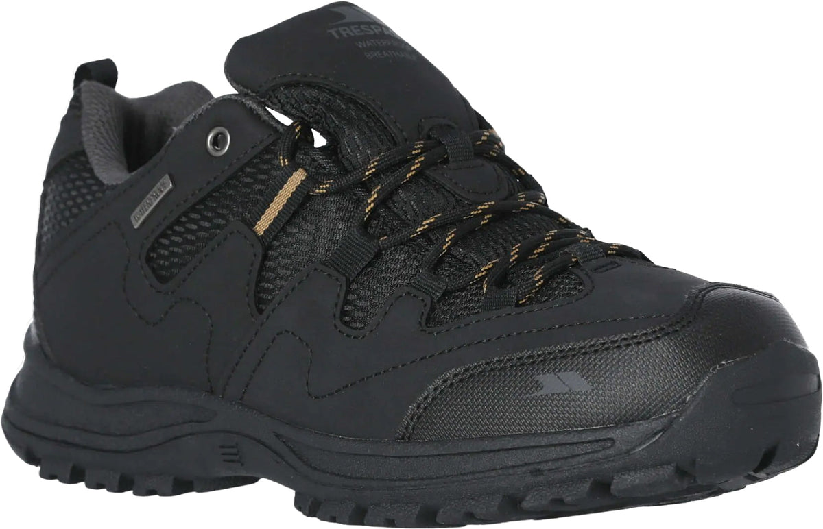 Trespass Finley Waterproof Men's Walking Shoes - Black - View 5