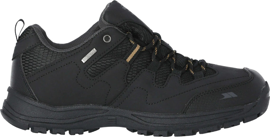 Trespass Finley Waterproof Men's Walking Shoes - Black - View 1