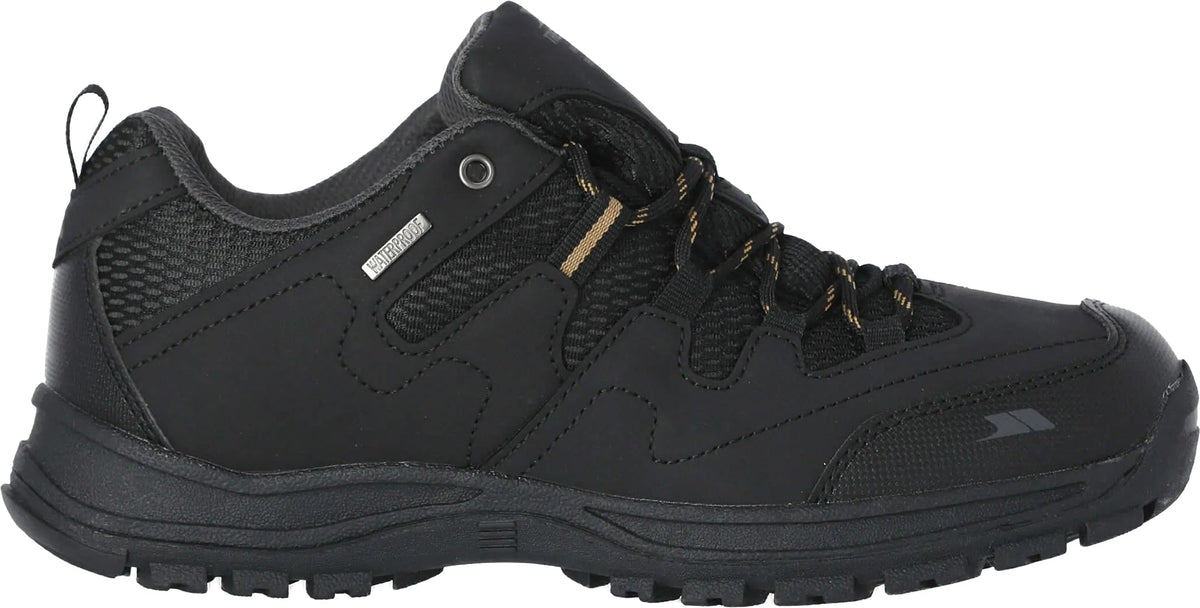 Trespass Finley Waterproof Men's Walking Shoes - Black - View 1