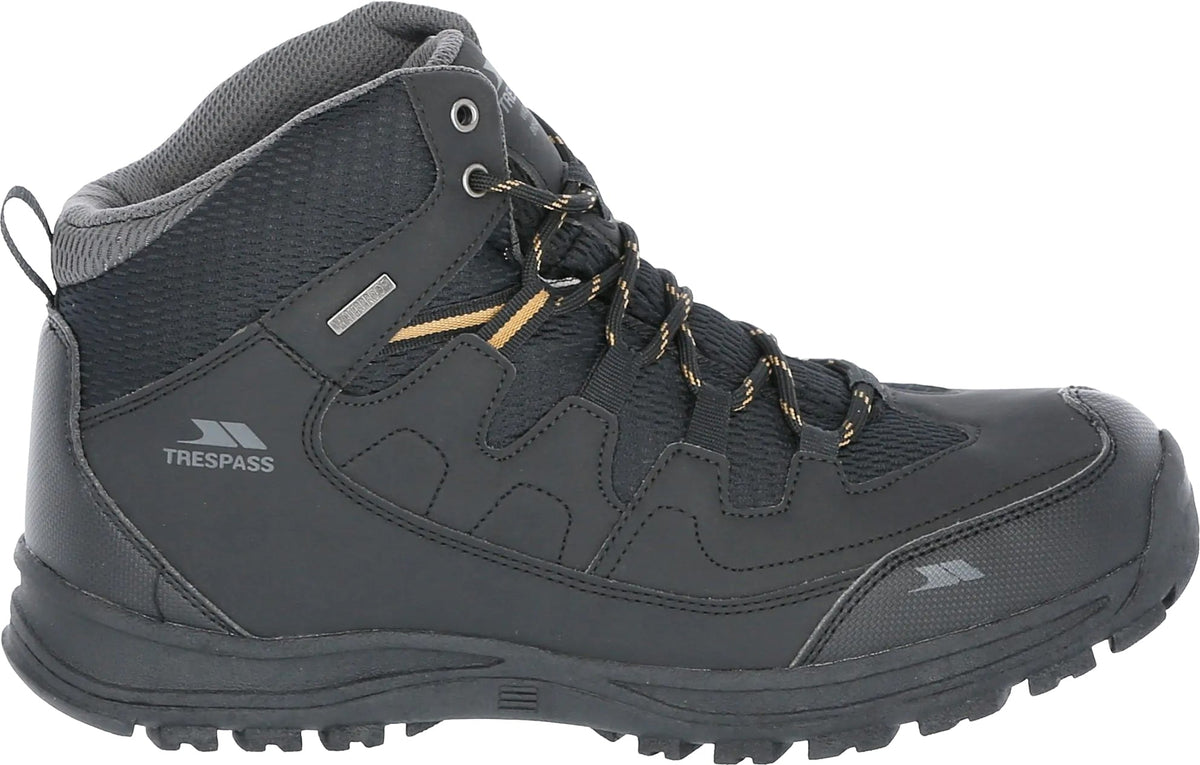 Trespass Finley Mid Waterproof Men's Walking Boots - Black - View 1