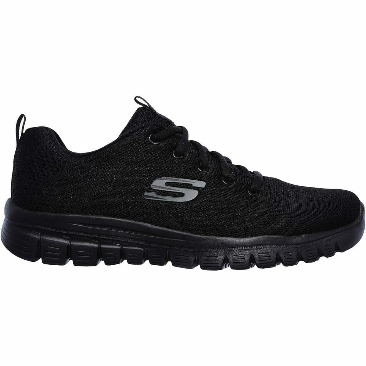 Skechers Graceful WIDE FIT Women's Training Shoes - Black - View 1